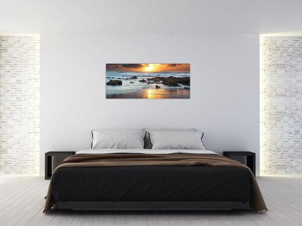 Obraz - More zaliate slnkom (120x50 cm)