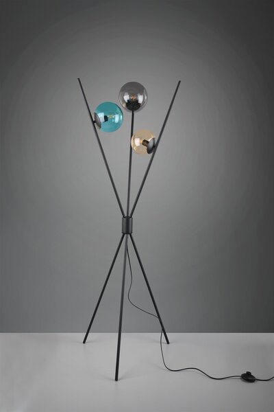Trio 403400317 stojaca lampa Lance 3x28W | E14