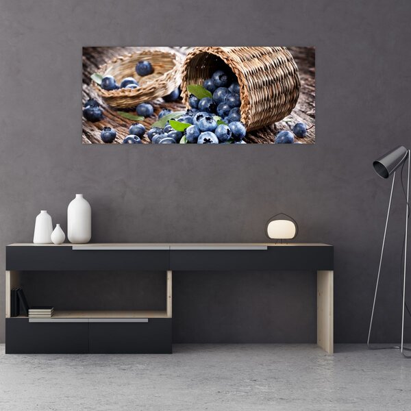 Obraz - Šťavnaté čučoriedky (120x50 cm)