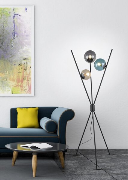 Trio 403400317 stojaca lampa Lance 3x28W | E14