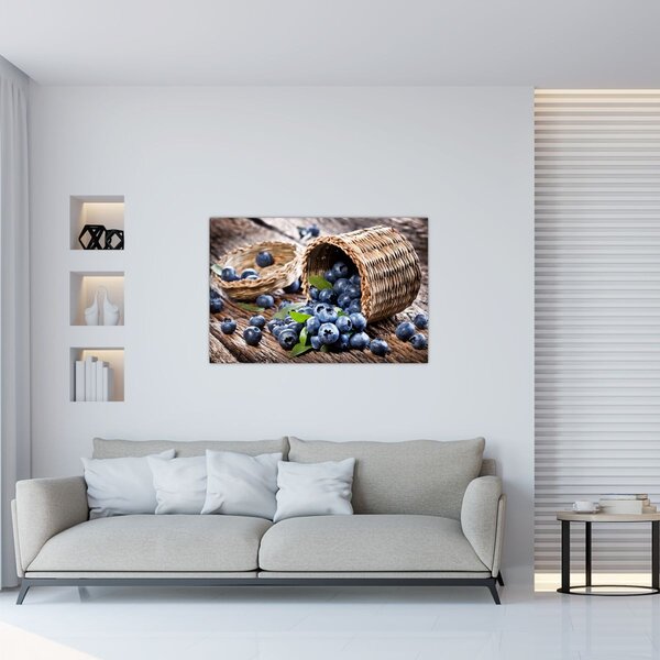 Obraz - Šťavnaté čučoriedky (90x60 cm)