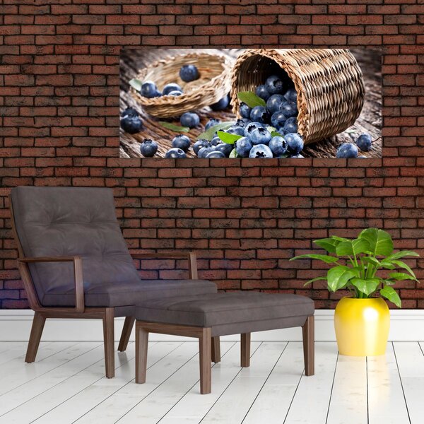 Obraz - Šťavnaté čučoriedky (120x50 cm)