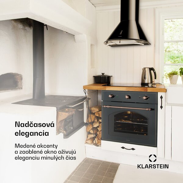 Klarstein Vilhelmine, vstavaná rúra, 59 l, energet. trieda A, čierna