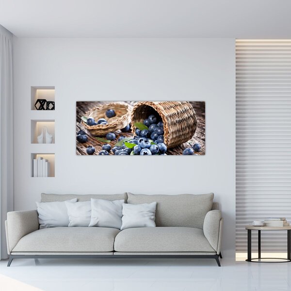 Obraz - Šťavnaté čučoriedky (120x50 cm)