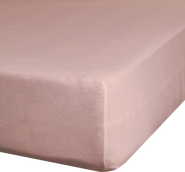MAKOSATÉNOVÉ PRESTIERADLO NOVA 180X200 CM, VÝŠKA 30 CM PÚDROVO RUŽOVÉ