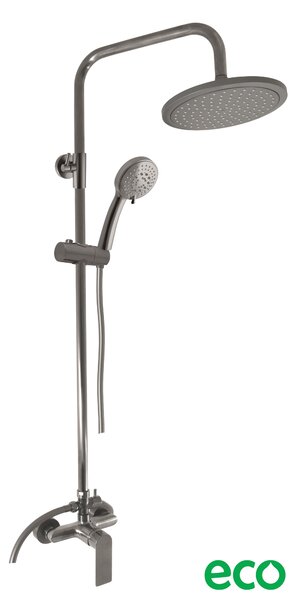 Slezák - RAV Sprchový komplet so zmiešavacou batériou NIL - NL182.5/5-61MGK, Metal Grey kartáčovaná