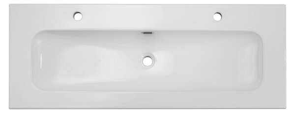 Comad Nábytkové keramické umývadlo FLY 120 2TH DP, 121x46 cm, biela lesklá