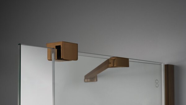 Deante Obdĺžnikový sprchovací kút Prizma 140x70 cm - KPNCP14S07, bronz kartáčovaný - bez vaničky