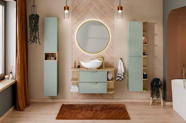 Comad Set kúpeľňového nábytku Aster Green 30 zelená
