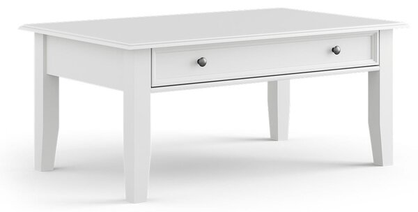 Konferenčný stolík, borovica, farba biela, séria Belluno Elegante