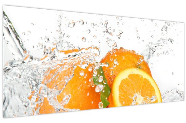 Obraz - Šťavnaté pomaranče (120x50 cm)