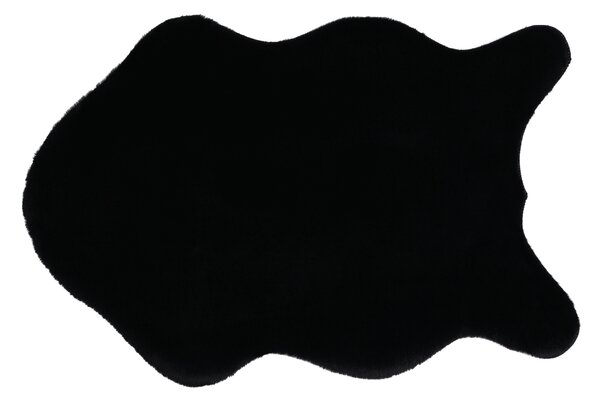Umelá kožušina Rabit Typ 1 60x90 cm - čierna