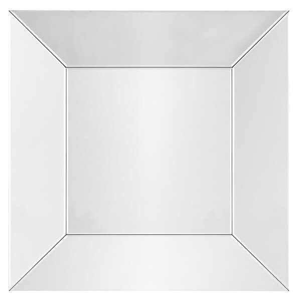 Klasické štvorcové zrkadlo v jednoduchom minimalistickom ráme 100/100 cm Vasto