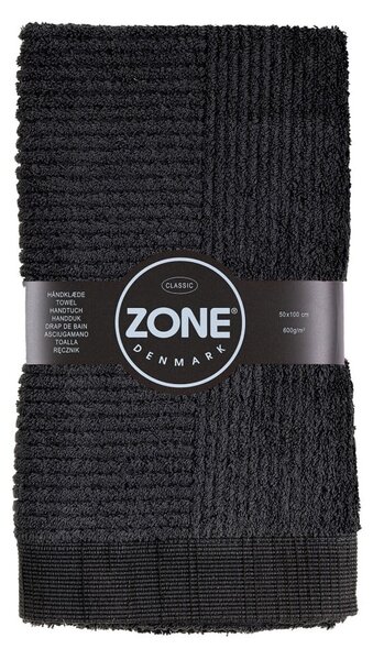 Čierny uterák Zone Classic, 50 x 100 cm