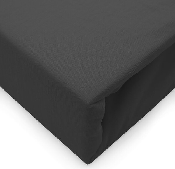 JERSEY PRESTIERADLO 90X200 CM, VÝŠKA 30 CM ČIERNE