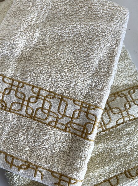KOCKA Froté uterák,osuška - Béžová Uteráky rozmer: Uterák 50x100 cm