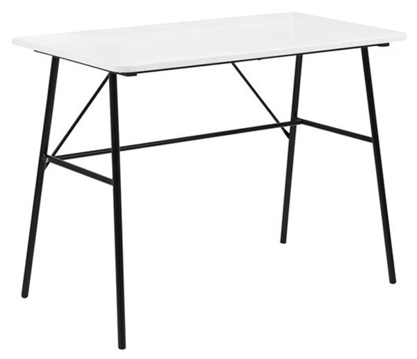 Dizajnový písací stôl Nava 100 cm, biely 2