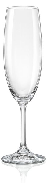 Súprava 6 pohárov na šampanské Crystalex Lara, 220 ml