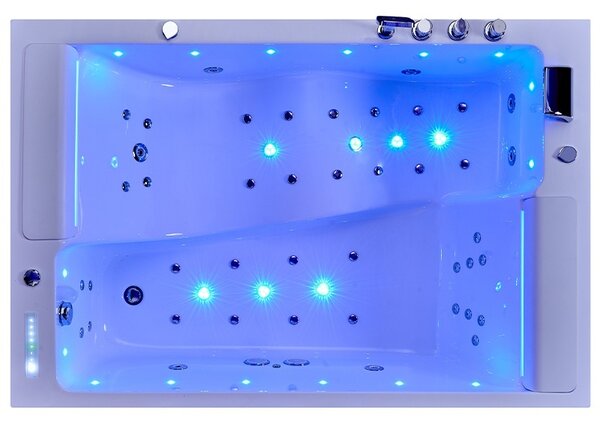 BPS-koupelny Hydromasážna vaňa GLORIA 180x120 s ohrevom vody