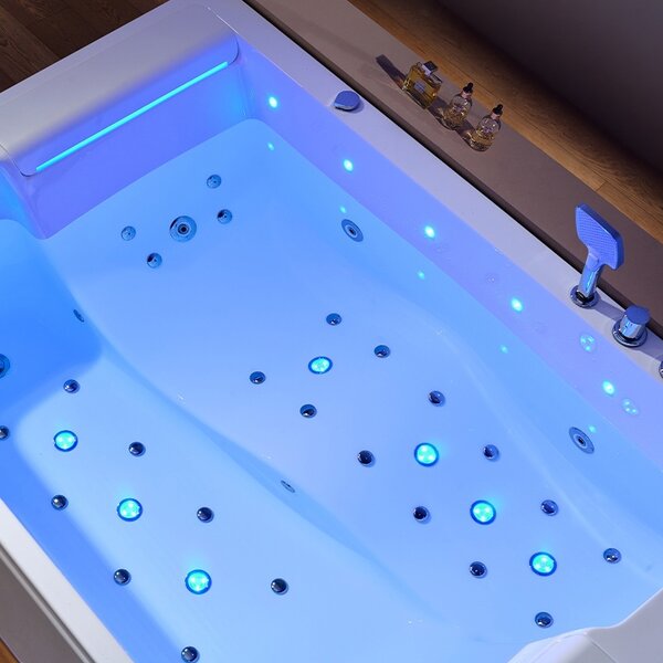 BPS-koupelny Hydromasážna vaňa GLORIA 180x120 s ohrevom vody