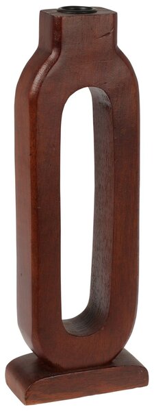 Drevený svietnik Mango, 11,5x30 cm, hnedá