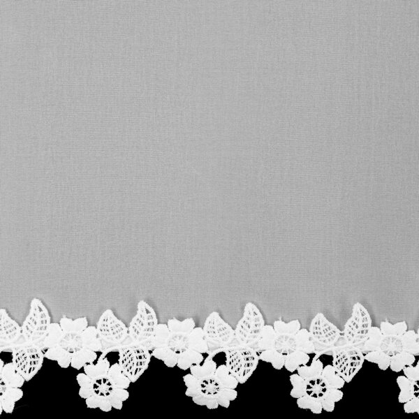 KRÁTKA ZÁCLONA NA PÁSKE LILI 150X60 CM BIELA BT