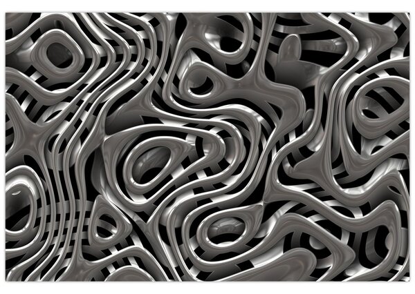 Obraz - Metalická abystrakcia (90x60 cm)