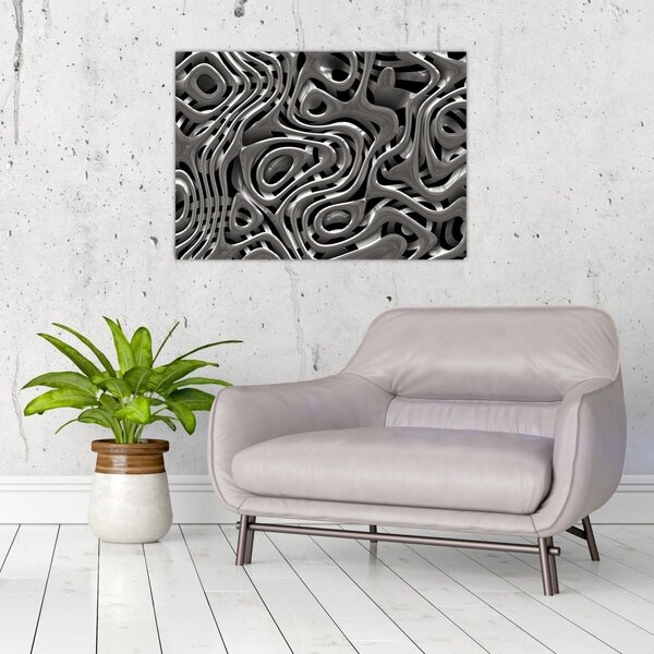 Obraz - Metalická abystrakcia (70x50 cm)
