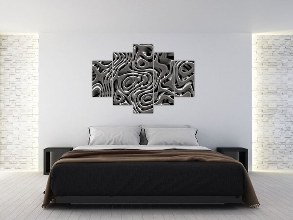 Obraz - Metalická abystrakcia (150x105 cm)
