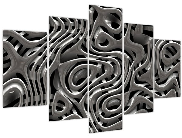 Obraz - Metalická abystrakcia (150x105 cm)