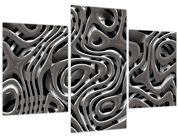 Obraz - Metalická abystrakcia (90x60 cm)