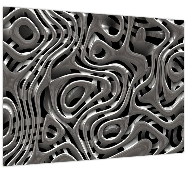 Obraz - Metalická abystrakcia (70x50 cm)