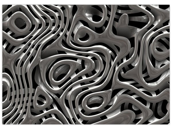 Obraz - Metalická abystrakcia (70x50 cm)