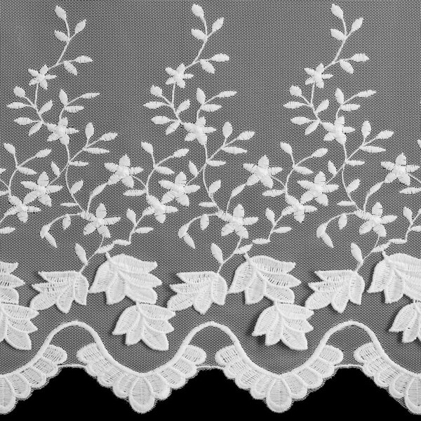 Dekorstudio Záclona JASMINA s výšivkou 140x250cm - biela