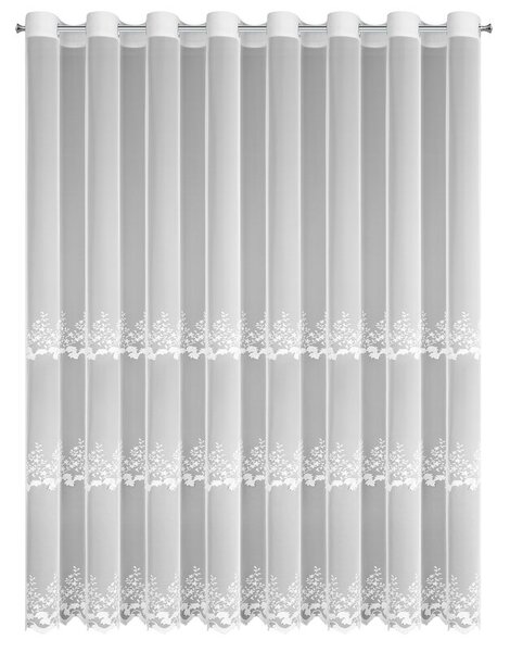 Dekorstudio Záclona JASMINA s výšivkou 350x250cm - biela