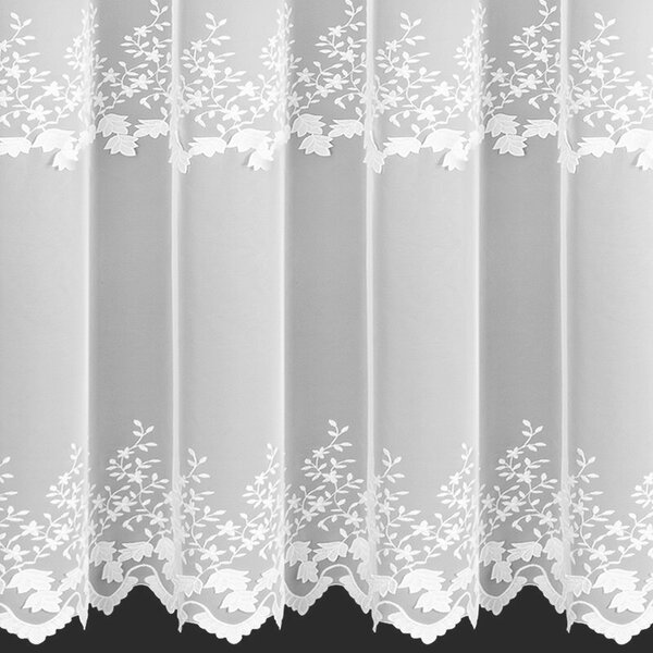 Dekorstudio Záclona JASMINA s výšivkou 140x250cm - biela