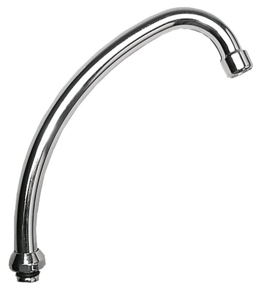 Výtoková rúra v tvare U pre nástenné batérie chróm - 3/4" prípojka 150 mm VYSOKÁ