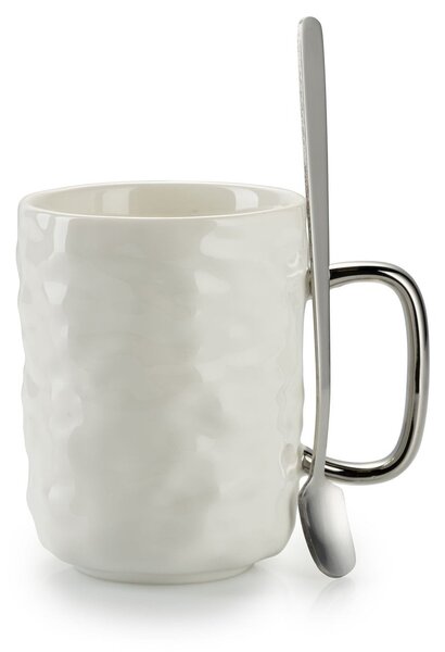 Čajový/kávový set Selena Silver White