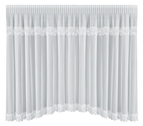 Dekorstudio Záclona MARLENA s riasiacou páskou 400x160cm - biela