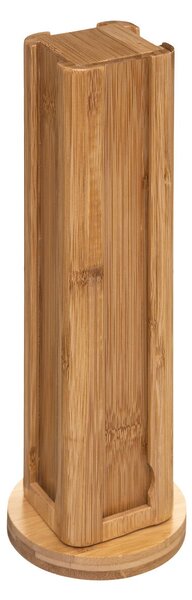 Drevený otočný stojan na kávové kapsuly Wood, 10x10x29 cm