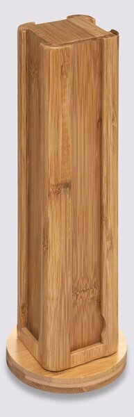Drevený otočný stojan na kávové kapsuly Wood, 10x10x29 cm