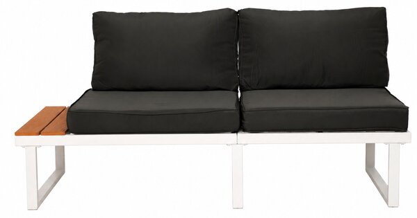 Furnigo Záhradný kovový set Malaga - biely/antracit podušky
