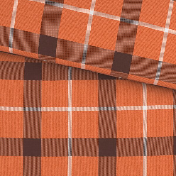 POSTEĽNÁ BIELIZEŇ, flanel, hnedá, oranžová, 140/200 cm Esposa - Obliečky & plachty