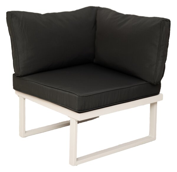 Furnigo Záhradný kovový set Malaga - biely/antracit podušky