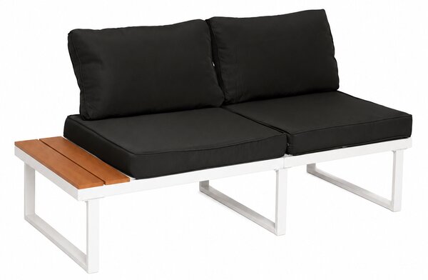 Furnigo Záhradný kovový set Malaga - biely/antracit podušky