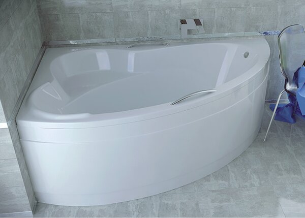 Besco Krycí panel k asymetrickej vani Ada P 140x90 (160x100), biely BESCO-Rozmery: 140x90, BESCO-Farba: Biela