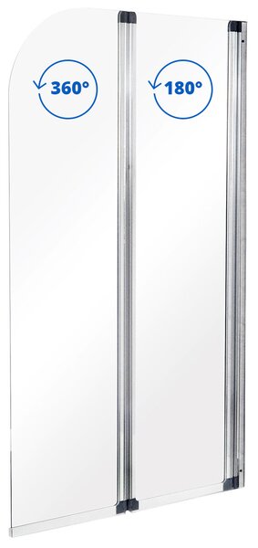 Besco Vaňová zástena AMBITION 2 80140 (80,5x140 cm | Transparent)