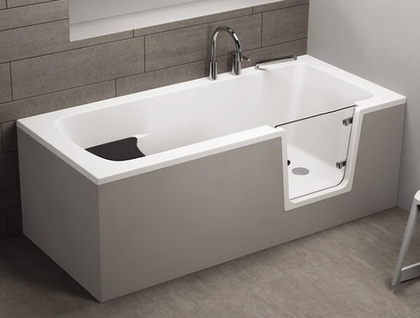 Bočný krycí panel k vani s dvierkami Polimat AVO/OVI/VOVO 140-180 KPS POLIMAT-Farba: Biela, POLIMAT-Rozmery: 70x57 - pre vane: Avo/Vovo 140