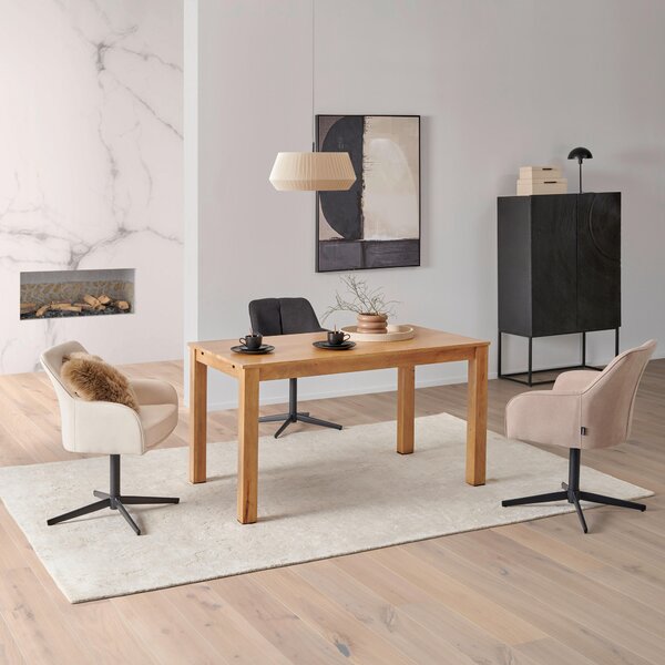 JEDÁLENSKÝ STÔL, mangové drevo, prírodná farba, 140/80/76 cm MID.YOU - Online Only jedálne, Online Only
