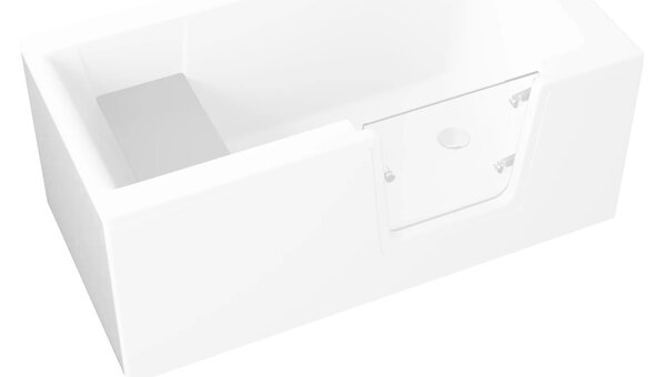 Bočný krycí panel k vani s dvierkami Polimat AVO/OVI/VOVO 140-180 KPS POLIMAT-Farba: Biela, POLIMAT-Rozmery: 70x57 - pre vane: Avo/Vovo 140
